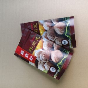 Custom Stand Up Foil Meatball Pouches with Clear Front Resealable for Frozen