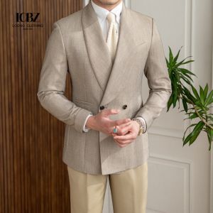 Buy cheap Nonwoven Weaving Method Wool Cotton Slim Fit Business Formal Men Suit Jacket Blazers from wholesalers