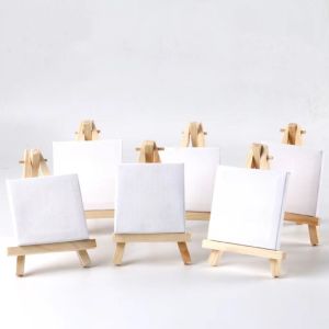 Buy cheap 6*6 Mini Canvas with Pine Wood Frame Blank White Stretched Canvas Board for Kids product