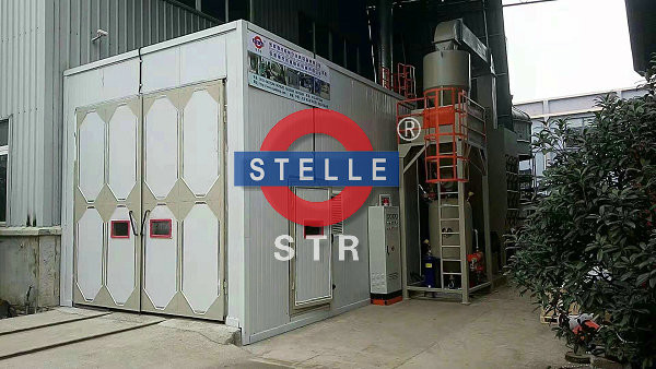 Media Sandblasting Room / Larger Sandblasting Booth with Dust Remover Lighting