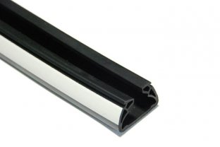 Quality Window / Door EPDM Solid Rubber Seal Co-Extruded With White Strips for sale