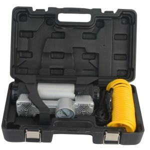 Black Vehicle Air Compressors Heavy Duty 150psi 12v 180w With Ce Rohs Certificat