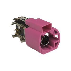 Buy cheap Right Angle Type Automotive FAKRA HSD Connector 4+2Pin H Code PCB Mount from wholesalers