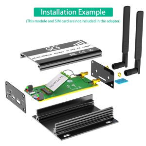 New Version NGFF(M.2) key B to USB 3.0 Adapter with card Slot and additional