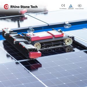 Buy cheap Automatic Remote Control Solar Panel Cleaning System Crawler Robot for PV Power Dust Removal Solution from wholesalers