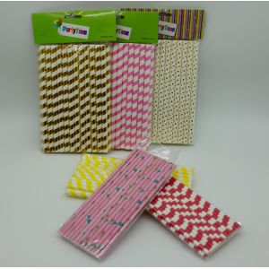 Buy cheap Compostable Coloured Paper Straws Thick Sturdy Engagement Housewarming Party from wholesalers