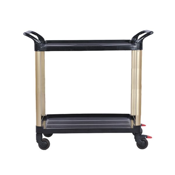Buy cheap Robust Dinning Catering Foldable Cart Trolley 120KG SILENT 2 Tier Platform Trolley from wholesalers