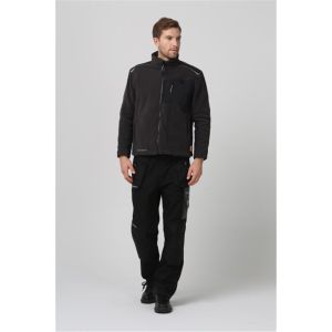 Buy cheap Winter Microfleece Jacket Mens , Black cold weather work paka from wholesalers