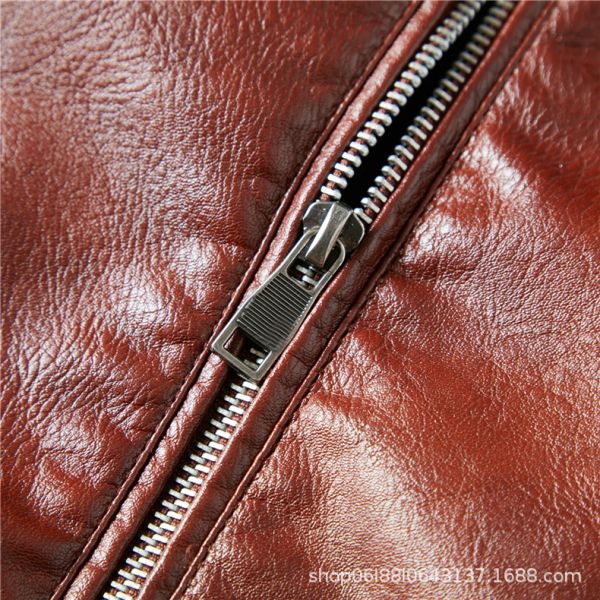 Winter Jaket Wholesale Retro Windbreaker Utility Black Blank Crop Parka Stand Collar Pu Leather Motorcycles Jaket