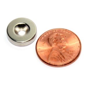 Ndfeb N35 Countersunk Neodymium Magnets With Mounting Hole