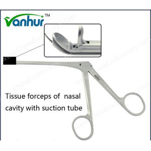 Buy cheap E.N.T Instruments Tissue Forceps with Suction Tube Customization and Reusability Combined from wholesalers