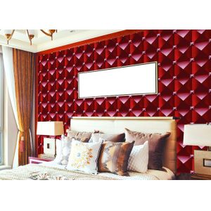 Buy cheap 3D Effect Modern Removable wallpaper popular For House Wall , square modern design wallpaper from wholesalers