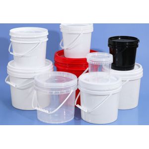 Buy cheap MOQ 1000sets Plastic Food Bucket IML / Thermal Transfer / Screen Printing CAS/FDA/SGS from wholesalers