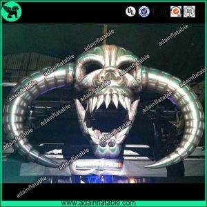 China 8m Halloween Event Decoration Inflatable Skull/Stage Decoration Inflatable Skeleton Head on sale
