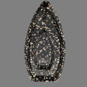 Buy cheap Disposable Japanese Plastic Fish Shaped Sushi Packaging Serving Tray Biodegradable Takeaway Boat Shaped To Go Box from wholesalers