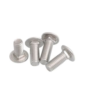 SS304 Stainless Steel M3 M4 M5 M6 M8 M10 Carriage Bolts with ISO9001 2015