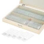Prepared Higher Education 100pcs Microscope Slides Set For Students