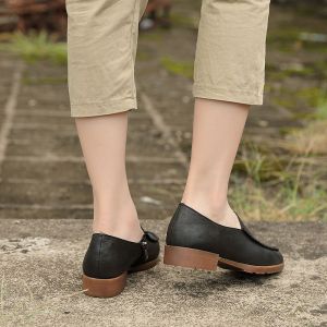 Buy cheap S249 2020 new leather British fashion leather shoes versatile and convenient zipper low-top shoes from wholesalers