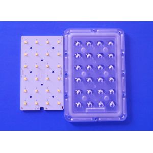 Buy cheap 12V 24V Solar LED PCB Module 3X8 Asymmetrical Lens With Board Soldering XTE XPG LED from wholesalers