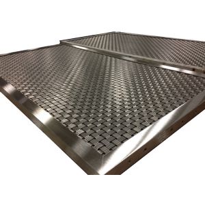 Weave Rigid Mesh Type Elevator Cab Mesh Panel With Custom V Aluminum Frame