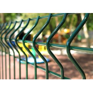 Buy cheap Galvanized 3D Curved Fence Welded Mesh Fence With Ground Post from wholesalers
