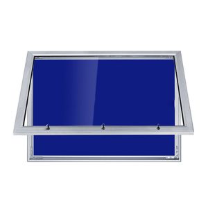 Buy cheap Blue Office Bulletin Board Aluminum Frame Hiding Wall Mounting Style from wholesalers