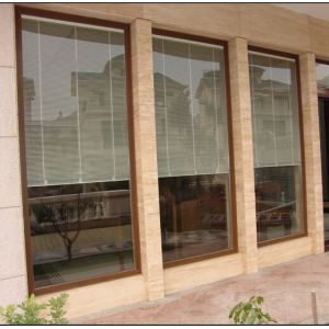 Buy cheap Office Partition Glass Window Exterior Door Blinds Inside 2.54CM 1.2M product