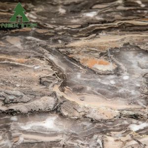 NEXTOP Stainless Steel Marble Top Dining Table Sets Art Base Rectangle