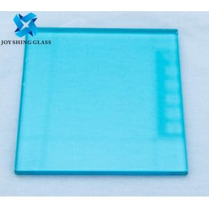 Buy cheap Colored Laminated Glass 0.76mm Ocean Blue PVB Laminated Safety Glass product