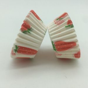 White And Red Greaseproof Cupcake Liners Disposable Baking Paper Cup Mini