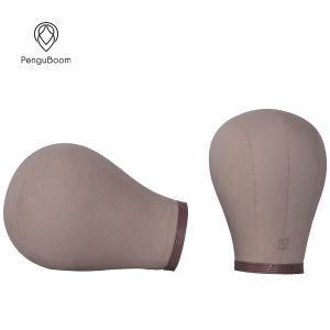 Durable 20.5-24 Inch Cork Canvas Mannequin Head For Diy Wig Making