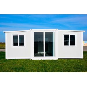 3 Bedroom Prefabricated Folding Modular Home with Customized Color and Steel