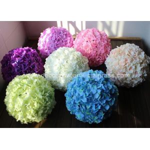 Buy cheap Silk PE Artificial Flower Ball Faux Kissing Balls 100% Handmade from wholesalers