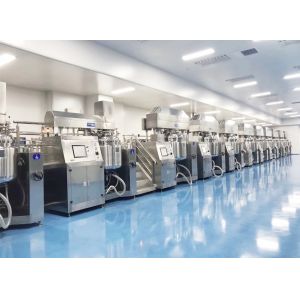 Buy cheap Hair Cream Cosmetic Emulsifier Mixer 5000L Vacuum Emulsifying Mixer Machine from wholesalers