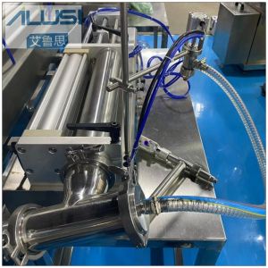 Buy cheap Double Head Two Nozzle Piston Pneumatic Liquid Filling Machine For Milk Oils OintmenT from wholesalers