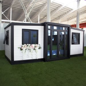 Buy cheap Compact Structure Expandable Container House Steel Frame Prefab Container Homes from wholesalers