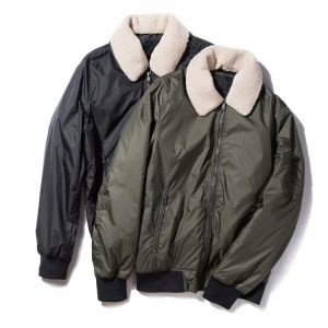 Buy cheap Nylon / Cotton Adults Ma1 Bomber Jacket With Removable Brog Collar Anti Shrink from wholesalers