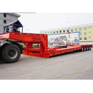 Buy cheap Detachable Gooseneck Lowboy Semi-Trailer with Jost E100 Landing Gear and Hydraulic System from wholesalers