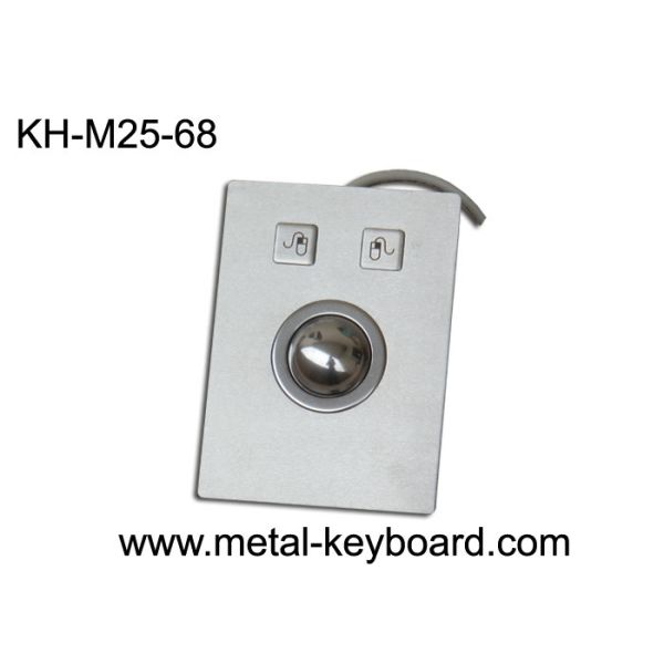Quality Rugged Metal 25 mm Laser Industrial Trackball Mouse , Industrial Pointing Device for sale
