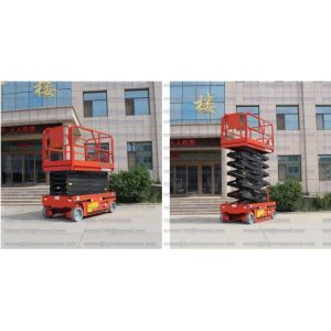 China GTJZ1214 Self Propelled Scissor Lifts Hydraulic Drive Safe Working Platform on sale