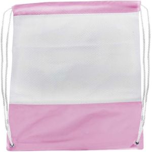 Customizable Mesh Drawstring Backpacks Eco-friendly Cloth Drawstring Bag