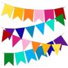 Buy cheap Custom Flags 68D/100D Polyester Custom Mini Triangle String Flags from wholesalers