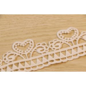 Buy cheap Multiusage Guipure Lace Trims , Nonelastic Embroidered Trim Ribbon from wholesalers