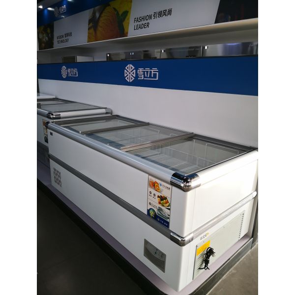 Buy cheap R290 Manual Defrost Chest Display Refrigerator With Full Baskets from wholesalers