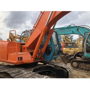 Good condition Second-hand 19400KG Orange Hitachi Excavator Zx200 with ISUZU AA