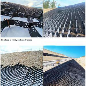 Perforated Plastic HDPE Geocell Gravel Grid 1.5mm Thickness