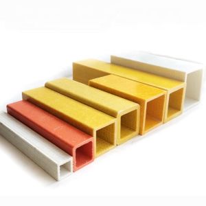 Buy cheap 20mm Red FRP Round Tube Fiberglass Square Tube Maintenance Free product