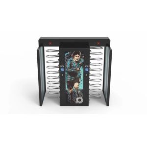 Security Flexible Electronic Turnstile Gates , Acrylic Arm Rotating Security