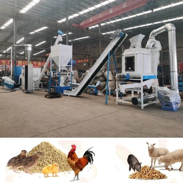 Quality 1.5-2 T/H Ring Die Poultry Feed Mill Machine SGS Chicken Feed Maker Machine for sale