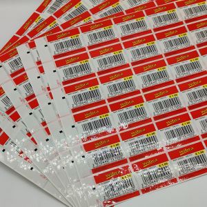 Buy cheap Removable Custom Retail Labels CMYK Barcode Vinyl Printer Paper from wholesalers
